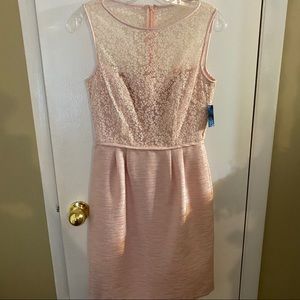 NWT Tahari blush pink “Adriana” dress Size 2